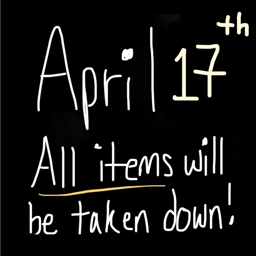 Upcoming Deadline for Listed Items!